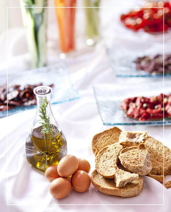 Fresh breakfast selection at Acqua Vatos Paros